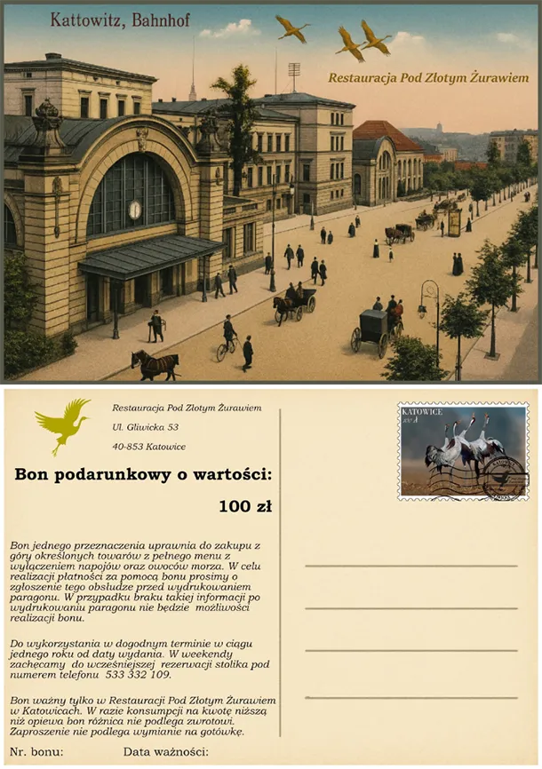 karta - Pod Złotym Żurawiem